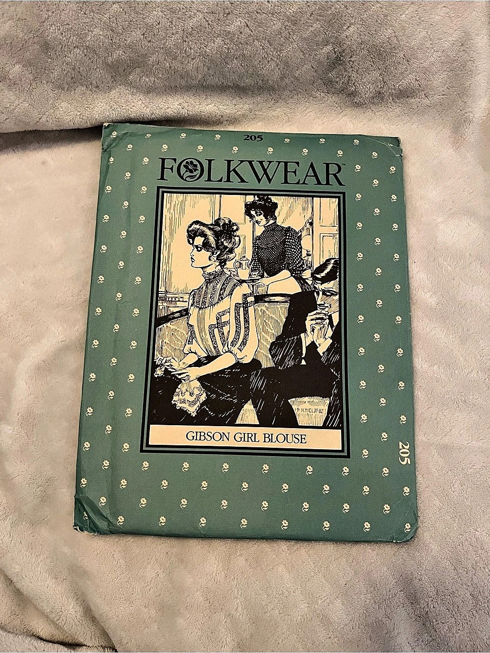 Vintage Folkwear Gibson Girl Blouse Pattern #205